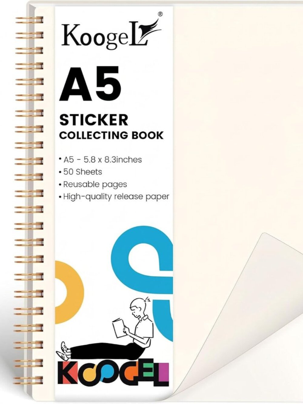 Sticker Collecting Book, 5.8 x 8.3 Inch Sticker Storage Album